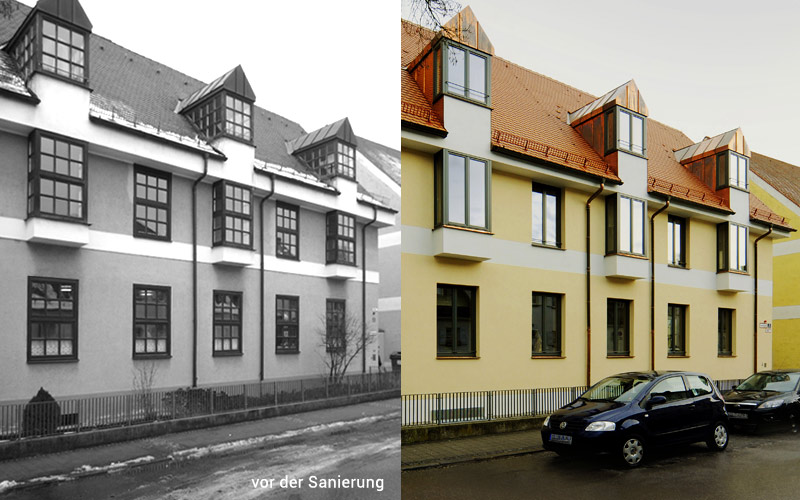 Marienheim - vor und nach der Sanierung