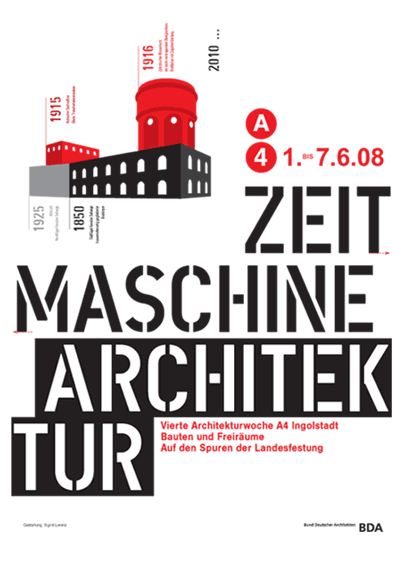 Plakat "Zeitmaschine Architektur"
